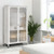 Rolling Storage Armoire Closet With Hanging Rod And Adjustable Shelf White Hu10441Wh By Cw