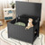Wooden Cat Litter Box Enclosure With Top Opening Side Table Black Pv10008Bk By Cw