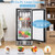 Compact Refrigerator With Adjustable Thermostat And Stainless Steel Door-Silver FP10227US-SL By CW
