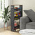 Rolling Kitchen Slim Storage Cart Mobile Shelving Organizer With Handle-Gray JV10501GR By CW