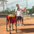 Lightweight Foldable Tennis Ball Teaching Cart With Wheels And Removable Bag Red Sp38003Re By Cw
