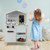 Kids Wooden Kitchen Play Set With Storage Shelves And Accessories-White TP10138WH By CW
