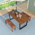 2-Seater Patio Backless Dining Bench With Breathable Slatted Seat JV11106 By CW