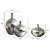 Madison Park Signature Ansen Metallic 3Pc Vase Set MPS162-347 By Olliix