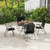 Set Of 4 Patio Folding Chair Set With Rustproof Metal Frame Black Np11024Bk 4 By Cw