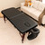 Folding Massage Table With Height Adjustable Beech Wood Frame Black Hb87972Bk By Cw