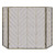 3-Panel Metal Foldable Fireplace Screen With Metal Mesh-Bronze HV10472CP By CW