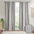 INK+IVY Imani Cotton Printed Curtain Panel With Chenille Stripe And Lining II40-1293 By Olliix