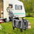 Rolling Cat Carrier With Dual-Use Pads And Litter Bag-Gray PV10093GR By CW