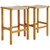 Patio Wood Bar Stools Set Of 2/4-2Pieces HW71480-2 By CW