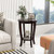 2 Tier Round End Table With Solid Wood Legs Espresso Jv11155Es By Cw