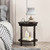 2-Tier Oval Side Table With Storage Shelf And Solid Wood Legs-Espresso JV11157ES By CW