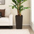 Outdoor Wicker Flower Pot Set Of 2 With Drainage Hole For Porch Balcony Brown Gt4055Cf 2 By Cw