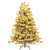 4.5/6/7 Ft Artificial Pre-Lit Christmas Tree Hinged Xmas Tree With Warm White Led Lights-4.5 Ft CM24321US By CW