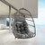 Hanging Egg Chair With Head Pillow And Large Seat Cushion-Gray NP11301GR By CW
