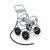 Garden Hose Reel Cart Holds 330Ft Of 3/4 Inch Or 5/8 Inch Hose-Silver GT3919SL By CW
