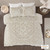 Olliix Laetitia Tufted Cotton Chenille Medallion Duvet Cover Set King Cal King Mp12 7117
