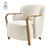 Tania Fabric Accent Arm Chair, Palladian Beige 3900129-613 By NPD