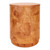 Arsenio Burl Wood Round Side/End Table, Golden Brown Burl 1270011-GO By NPD