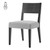 Kylo Pu Fabric Dining Side Chair Borneo Black Meridien Gray 3900091 6016 By Npd