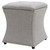 Amelia Fabric Nailhead Tufted Storage Ottoman Cardiff Gray 1900133 410 By Npd