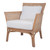 Tatum Rattan Accent Arm Chair Canary Brown 2400035 By Npd
