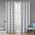 Blakesly Printed Ikat Blackout Window Panel 50X95 Grey Ss40 0067 By Olliix