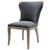 Dorsey Pu Dining Side Chair Drift Wood Legs Nubuck Charcoal 3900019 Ncl By Npd