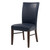 Milton Bonded Leather Dining Side Chair Wenge Legs Vintage Blue 268239B V05 By Npd