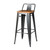 Metropolis Kd Low Back Bar Stool Wood Seat Gunmetal 938537 Gm By Npd