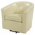 Hayden Swivel Bonded Leather Accent Arm Chair Beige 193012B 2050 By Npd