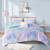 Intelligent Design Cassiopeia Watercolor Tie Dye Printed Duvet Cover Set - Twin/Twin Xl ID12-1989 By Olliix