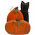 Carved Wooden Pumpkin Duo Black Cat G38193 By Cwi Gifts