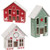 3 Set Wooden Yuletide Folklore Houses G38680 By Cwi Gifts