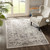 Olliix Dakota Vienna Tiled Border Beige Cream Area Rug Mp35 7556