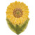 Ceramic Sunflower Spoon Rest Ga24152 By Cwi Gifts