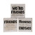 Friends For Keeps Square Block 3 Assorted Gh37910 By Cwi Gifts