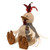 Stuffed Sitting Chicken With Gingham Bell Scarf Grj662 By Cwi Gifts