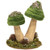 Green Velvet Glittered Mushrooms Sitter Grja5323 By Cwi Gifts