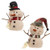 Stuffed Standing Sherpa Hat Scarf Snowman 2 Assorted Gxn5433 By Cwi Gifts