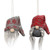 Mr Mrs Christmas Sweater Gnome Ornaments 2 Assorted Gzoe4156 By Cwi Gifts