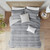 Madison Park Drew 5 Piece Clipped Jacquard Comforter Set With Throw Pillows - Full/Queen MP10-8160 By Olliix