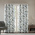 Camille Jacquard Printed Room Darkening Panel 50X95 Aqua Ss40 0010 By Olliix