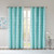Total Blackout Metallic Print Grommet Top Curtain Panel 50X84 Id40 1407