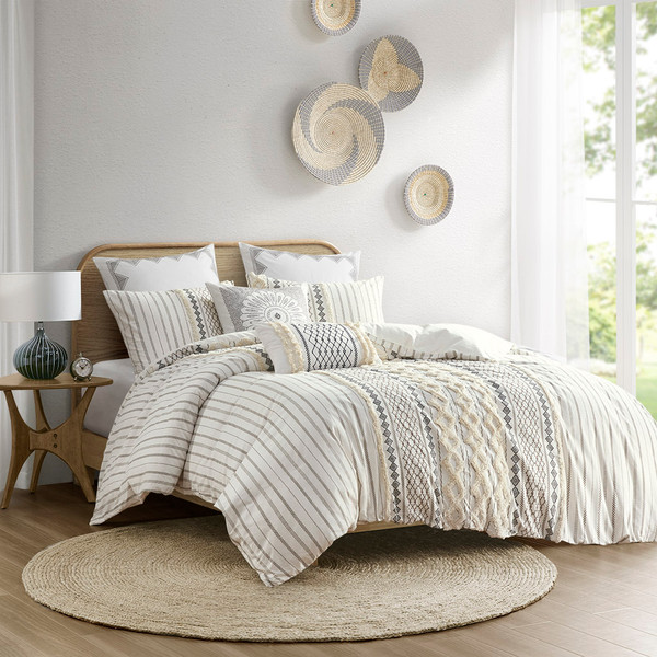Ink Ivy Imani Cotton Duvet Cover Mini Set Full Queen Ii12 996 By Olliix