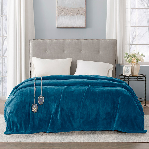 Olliix Heated Plush Blanket Twin Br54 1928