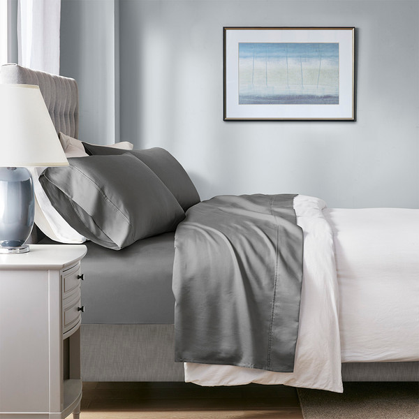 Olliix 1000 Thread Count Temperature Regulating Antimicrobial 4 Piece Sheet Set Cal King Br20 1878