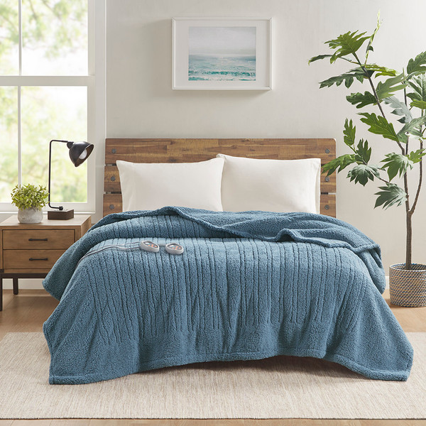 Olliix Sherpa Heated Blanket Twin Tn54 0495