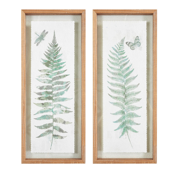 Linden Fern 2Pc Set Framed Wall Decor By Madison Park Mp95G 0256 By Olliix