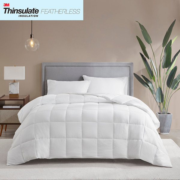White Down Alternative 3M Thinsulate Comforter Twin Basi10 0293 By Olliix